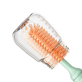 Vibe Geeks 360° Rotation Long Handle Reusable Silicone Baby Bottle Brush Set - Green - Extra Image