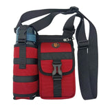 Vibe Geeks Waterproof Camping Wear Resistant Chest Crossbody Sling Shoulder Bags with Water Bottle Holder - Khahi - Extra Image