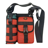 Vibe Geeks Waterproof Camping Wear Resistant Chest Crossbody Sling Shoulder Bags with Water Bottle Holder - Navy - Extra Image