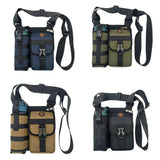 Vibe Geeks Waterproof Camping Wear Resistant Chest Crossbody Sling Shoulder Bags with Water Bottle Holder - Navy - Extra Image