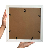 Vibe Geeks Adventure Archive Box Wood Frame Travel Tickets Keepsakes Storage Frame - Coffee - Small - Rear View