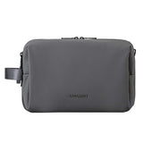 Vibe Geeks Water Resistant Travel Toiletry Organizer Bag - Grey - Rear View