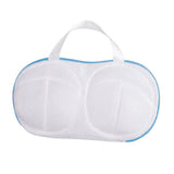 Vibe Geeks High Permeability Mesh Bra-shaped Lingerie Laundry Bags with Handle and Zipper - Orange - Front View