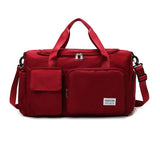 Vibe Geeks Waterproof and Lightweight Zipper Sports Gym Bag with Shoe Compartment - Grey - Extra Image