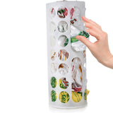 Vibe Geeks Handy Laundry Grocery Bag Storage Holder - White - Side View