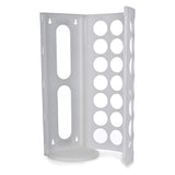 Vibe Geeks Handy Laundry Grocery Bag Storage Holder - White - Top-Down View
