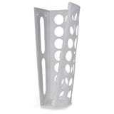 Vibe Geeks Handy Laundry Grocery Bag Storage Holder - White - 45-Degree Angle