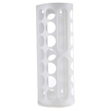 Vibe Geeks Handy Laundry Grocery Bag Storage Holder - White - Rear View