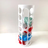 Vibe Geeks Handy Laundry Grocery Bag Storage Holder - White - Close-Up Angle