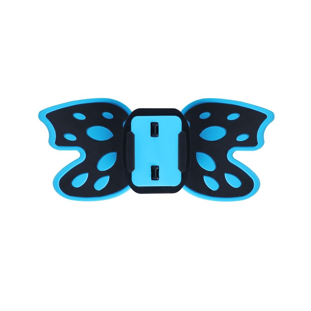 Gopro Helmet Mount Adapter - Butterfly Design - Fluorescent Green