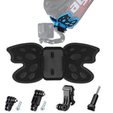 3-way Pivot Arm Butterfly Helmet Mount for Gopro Hero12 - Fluorescent Green - Extra Image