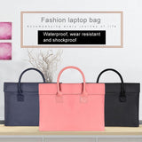 Universal 15.4 Soft Handle Laptop Bag for Macbook Samsung Sony Dell Alienware Chuwi Asus Hp - Portable & Wearable - Black - Extra Image