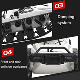 2.4g Rc Tracked Tank Off-road Vehicle Toy 1 12 Scale - Grey