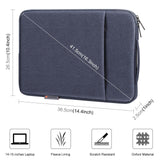 14-15 Inch Laptop Sleeve Briefcase With Zipper And Handle - Grey - Extra Image