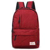 Multi-function Canvas Laptop Backpack - Fits 15.6 Macbook Samsung Sony Dell Alienware Chuwi Asus Hp - 42x29x13cm - Grey - Front View
