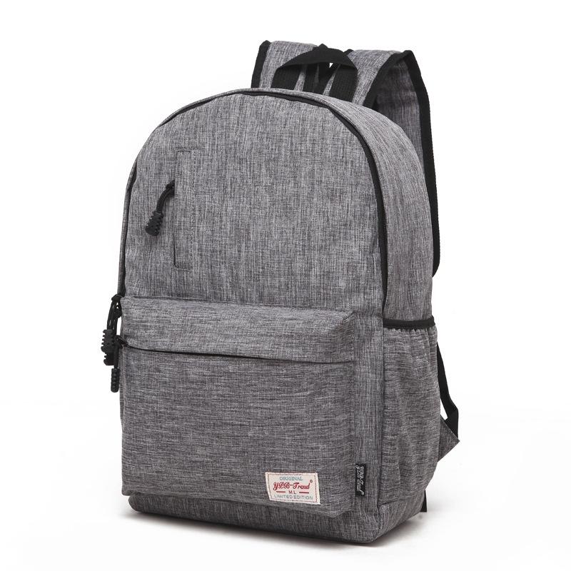 Multi-function Canvas Laptop Backpack - Fits 15.6 Macbook Samsung Sony Dell Alienware Chuwi Asus Hp - 42x29x13cm - Grey