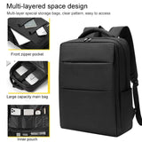 Multifunctional Laptop Backpack in Oxford Cloth - Cxs-605 - Grey - 45-Degree Angle