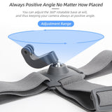 Adjustable 360 Degree Head Strap for Action Cameras - Grey