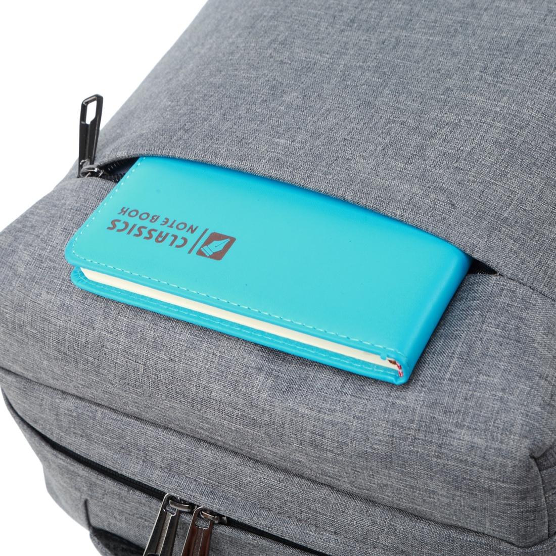 Breathable Casual Backpack for Notebooks and Tablets - Large Capacity - Grey