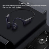 Wireless Bone Conduction Bluetooth Earphones - 4.1 Stereo 5.0 Black - Grey - Extra Image