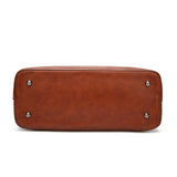 Stylish Pu Leather Women Crossbody Bag - Brown