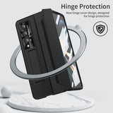 For Samsung Galaxy z Fold4 5G Full Coverage Phone Case with Hinge - Integrated Design - Gold + Gold