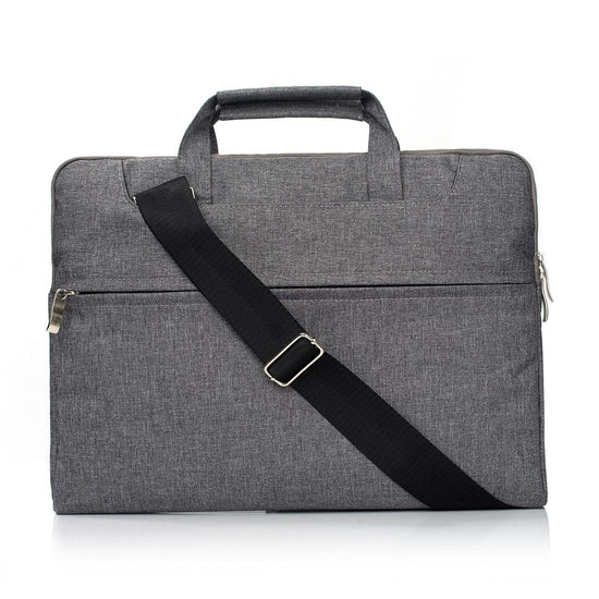 11.6 Inch Laptop Bag - Portable one Shoulder Zipper for Macbook Samsung Sony Dell Alienware Chuwi Asus Hp - Grey