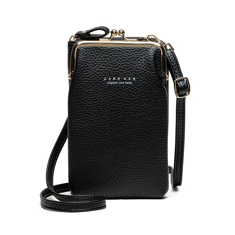 Stylish Pebbled Shoulder Bag For Women - Gray