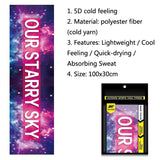 Quick Drying Cooling Towel For Outdoor Sports 100 X 30Cm - Basketball