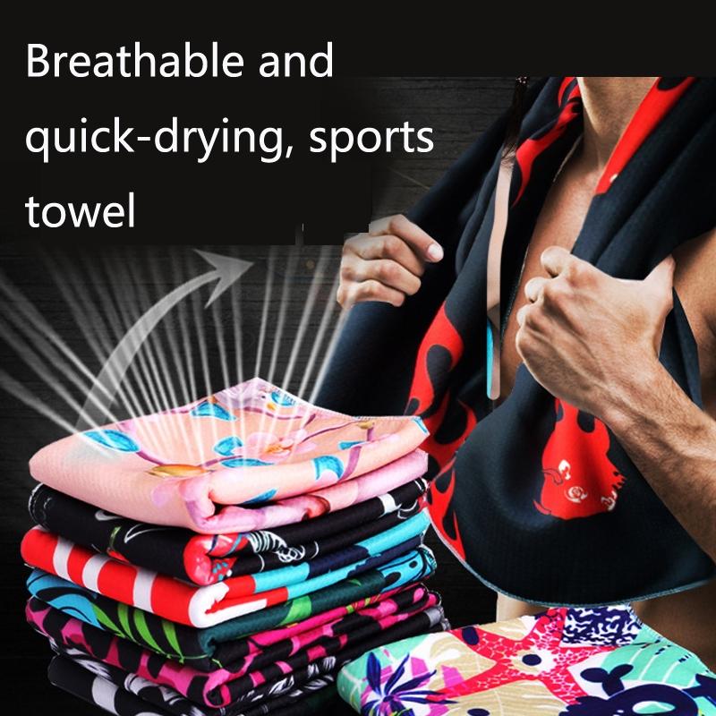 Quick Drying Cooling Towel For Outdoor Sports 100 X 30Cm - Basketball