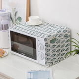 Universal Cotton Linen Microwave Dust Cover - Grey Dandelion