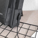 Men Crossbody Bag For Outdoor Sports Leisure - 3-Grey - Top-Down View