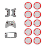 10-piece Luminous Gamepad Button Caps for Ps5 / Ps4 / Ps3 / Xbox one / 360 / Pro / Series x / s - Black White Circle