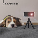 Portable Mini Projector For Home Use - Compatible With Mobile Devices - Black - 45-Degree Angle