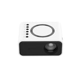 Portable Mini Projector For Home Use - Compatible With Mobile Devices - Black - Close-Up Angle