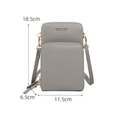 Multifunctional Touch Screen Phone Bag - Pink - Top-Down View