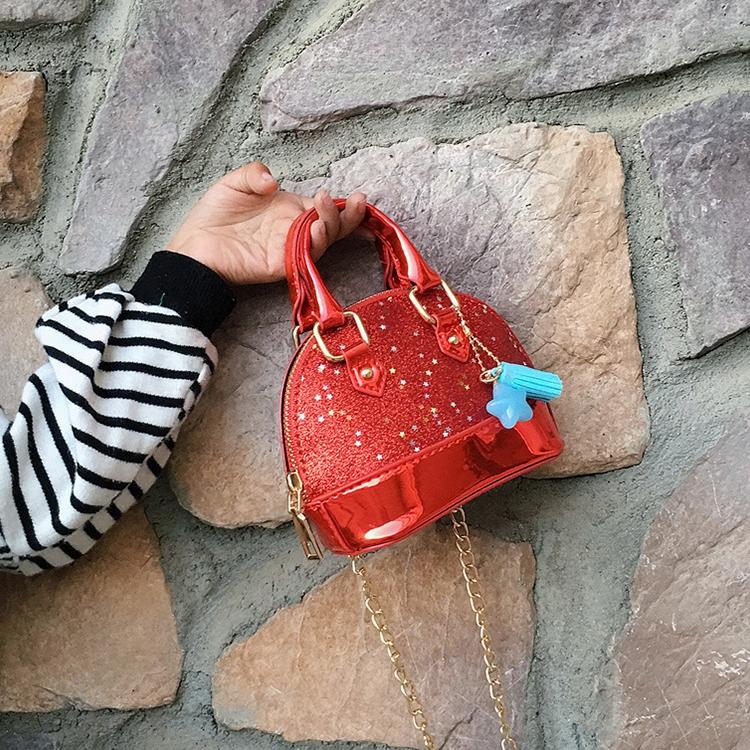 Mini Leather Shoulder Bag For Girls Cute & Compact - Brown