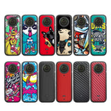 Protective Film Stickers for Dji Insta360 X3 Panoramic Camera - Pirate + Drawing Red - Side View