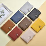 Multi Functional Passport Case With Buckle Dibaoleiou Pu Leather - Pink - Top-Down View