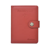 Multi Functional Passport Case With Buckle Dibaoleiou Pu Leather - Pink - Low Angle