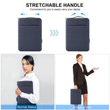 15-16.7 Inch Laptop Sleeve Briefcase With Zipper And Handle - Grey - Close-Up Angle