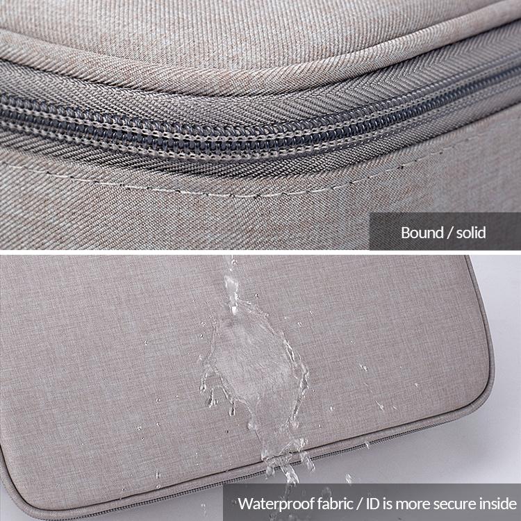 Waterproof Multi-layer Laptop Bag with Password Lock - Grey