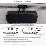 Waterproof Multi-layer Laptop Bag with Password Lock - Grey - 45-Degree Angle
