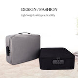 Waterproof Multi-layer Laptop Bag with Password Lock - Grey