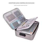 Waterproof Multi-layer Laptop Bag with Password Lock - Grey - Extra Image