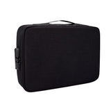 Waterproof Multi-layer Laptop Bag with Password Lock - Grey