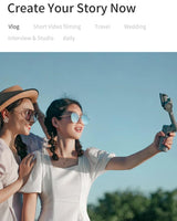 Foldable 3-axis Gimbal for Action Camera and Smartphone - Grey - Extra Image