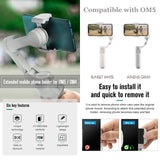 Om4 Handheld Gimbal Magnetic Buckle Expansion Bracket - Top-Down View
