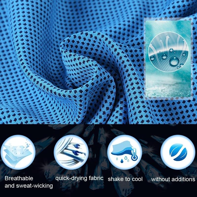 Chill Towel For Summer Workouts - Cylindrical Sky Blue