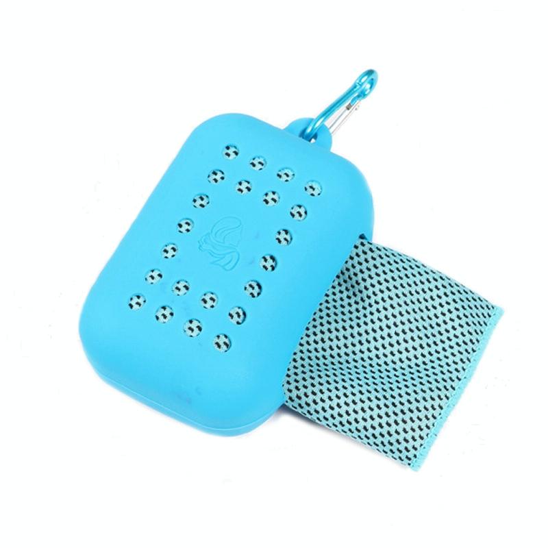 Chill Towel For Summer Workouts - Cylindrical Sky Blue